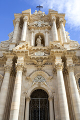 Obraz premium Beautiful view of the Cathedral of Ortigia, in Syracuse