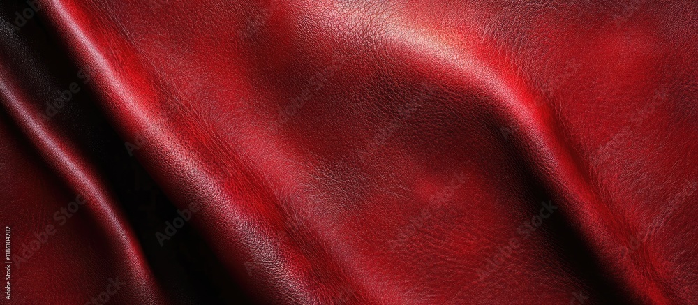 Poster Abstract background of red leather texture. with copy space image. Place for adding text or design