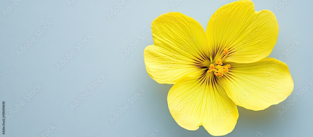 Fototapete isolated yellow flower. with copy space image. place for adding text or design