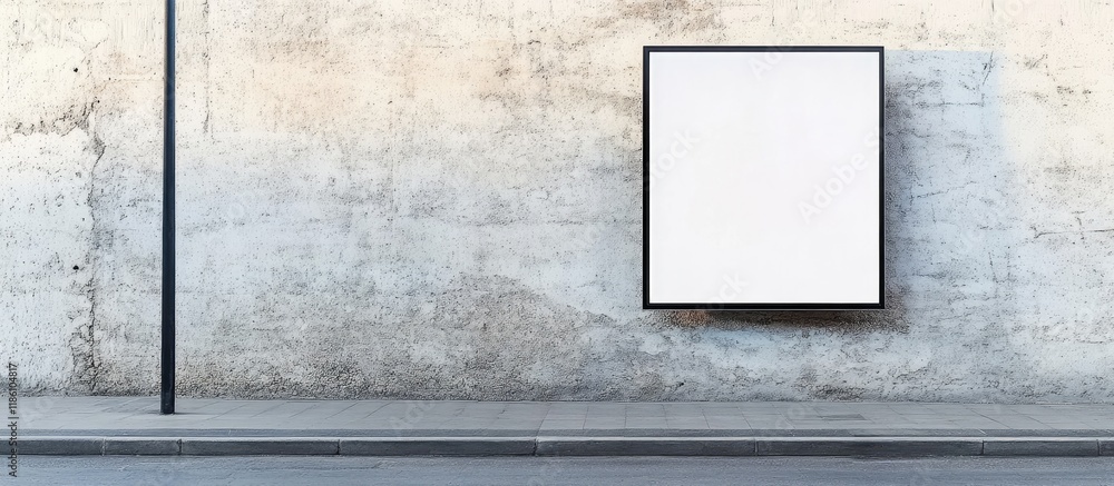 Aufkleber Vertical empty billboard placeholder information banner template space for mockup design. with copy space image. Place for adding text or design