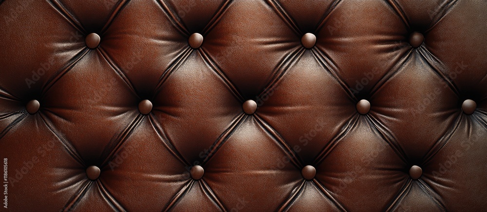 Poster luxurious texture of leather furniture adorned. with copy space image. place for adding text or desi