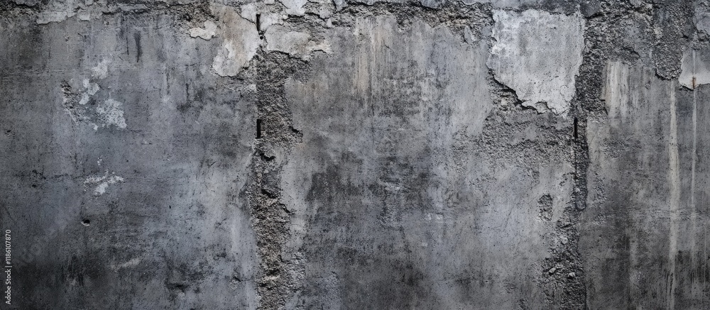 Fototapete grey cement wall can serve as a background or wallpaper. with copy space image. place for adding tex