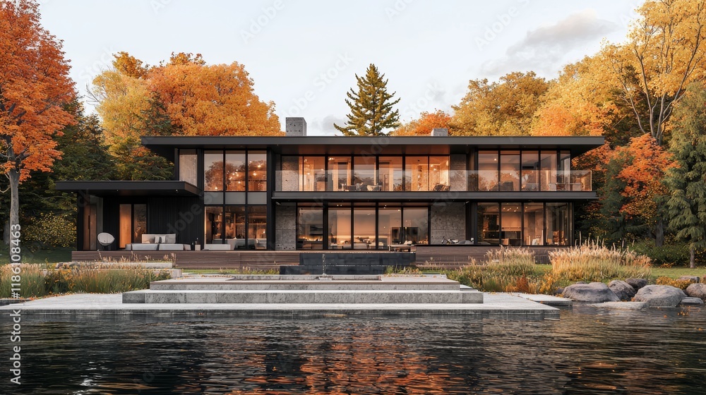Poster a glimpse into the architectural blueprint and 3d model of a house project