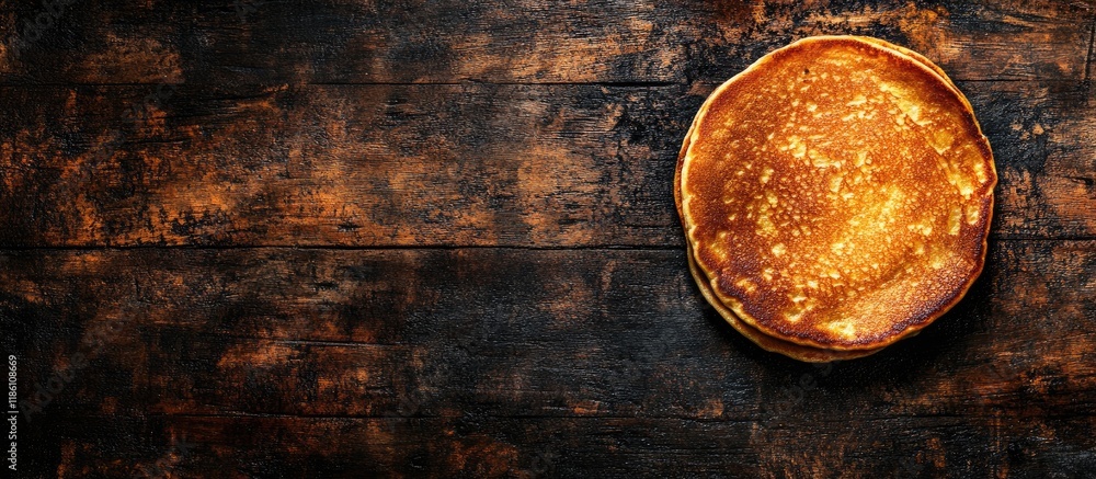 Leinwandbilder brown fried pancake textured backdrop. with copy space image. place for adding text or design