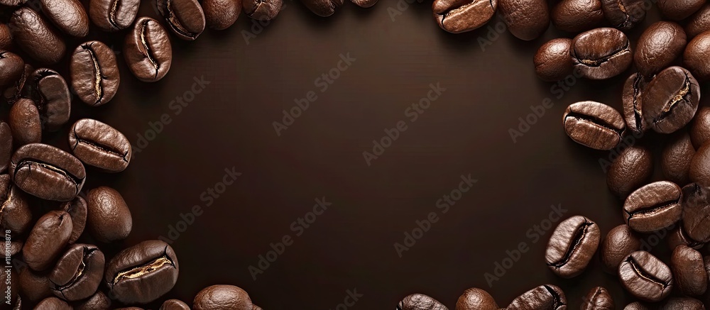 Leinwandbilder background of roasted coffee beans. with copy space image. place for adding text or design