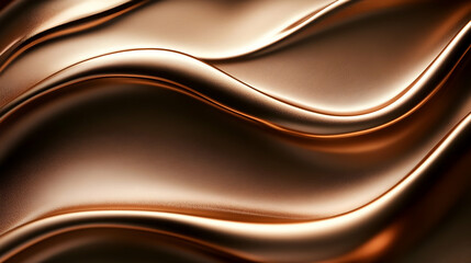 Obraz premium Swirling bronze liquid, abstract background, design element