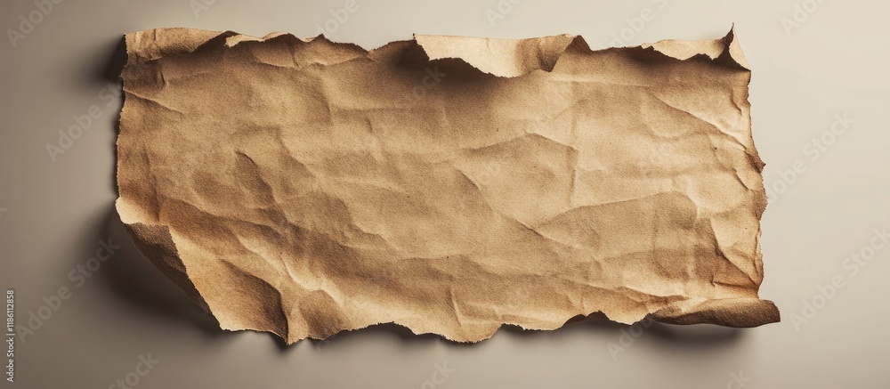 Aufkleber mockup with a vintage brown paper texture. with copy space image. place for adding text or design