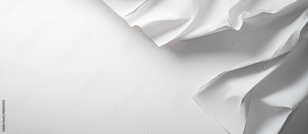 Poster Blank sheets of paper on a white backdrop. with copy space image. Place for adding text or design
