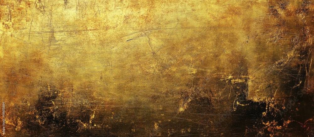 Poster gold background vintage metal texture. with copy space image. place for adding text or design