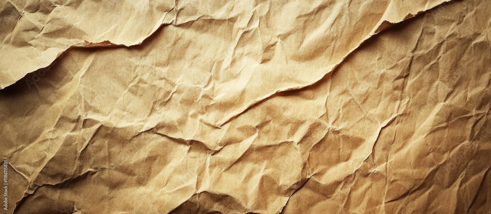 Fototapete aged wrinkled paper texture worn paper background. with copy space image. place for adding text or d