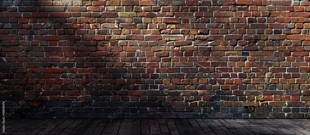 Leinwandbilder redbrick wall. with copy space image. place for adding text or design