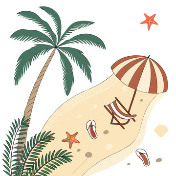 Beach Umbrella clip art preview