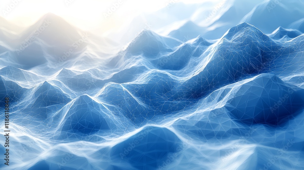 Poster a background animation featuring interlocking abstract white geometric shapes forming a 3d pattern