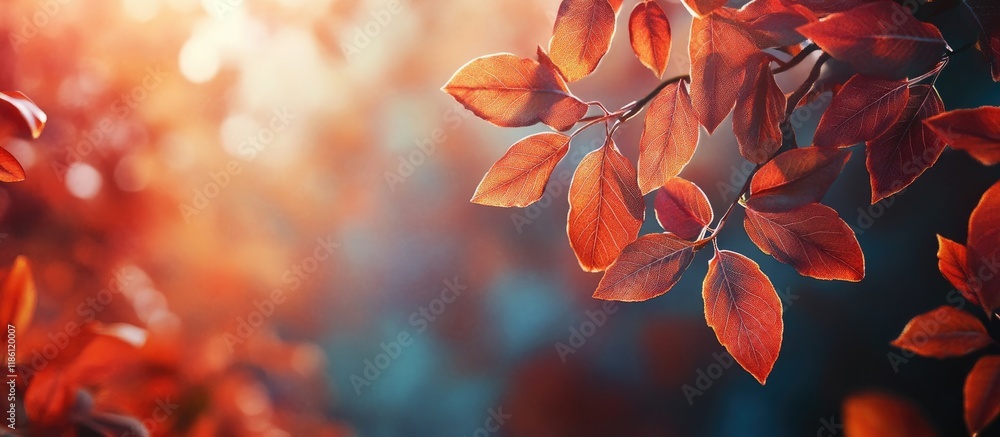 Leinwandbilder autumn foliage background autumn foliage background. with copy space image. place for adding text or