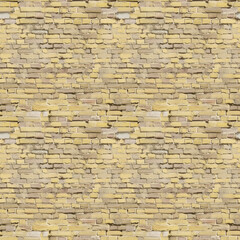 Obraz premium Seamless Gray and Yellow Brick Wall Industrial Texture Background