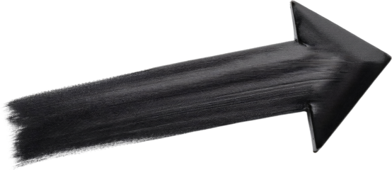 Abstract Black Arrow Graphic Design Element Textured 3D Render Forward Direction