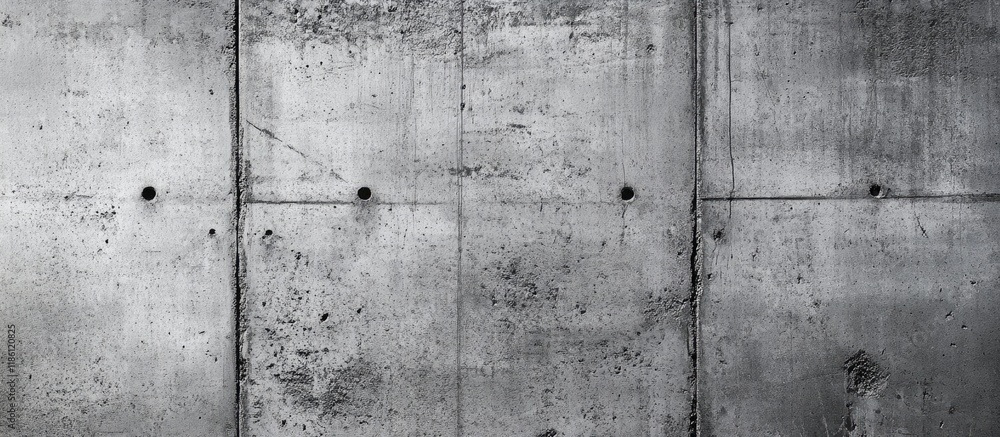 Poster texture of an aged gray concrete wall for background and copyspace for design