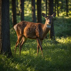 Obraz premium deer in a protected