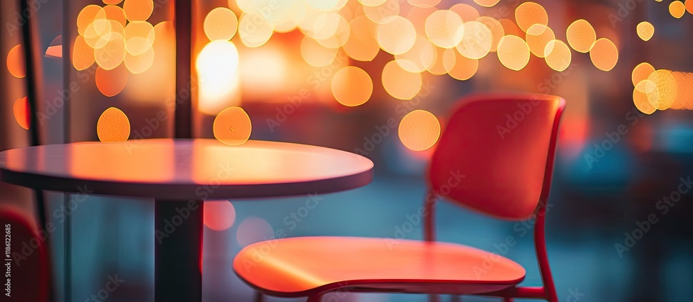 Poster Bokeh Background modern chair furniture Defocused Abstract Background Blurred Bokeh. with copy space image. Place for adding text or design