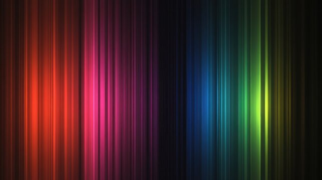 Abstract colorful vertical light streaks background.