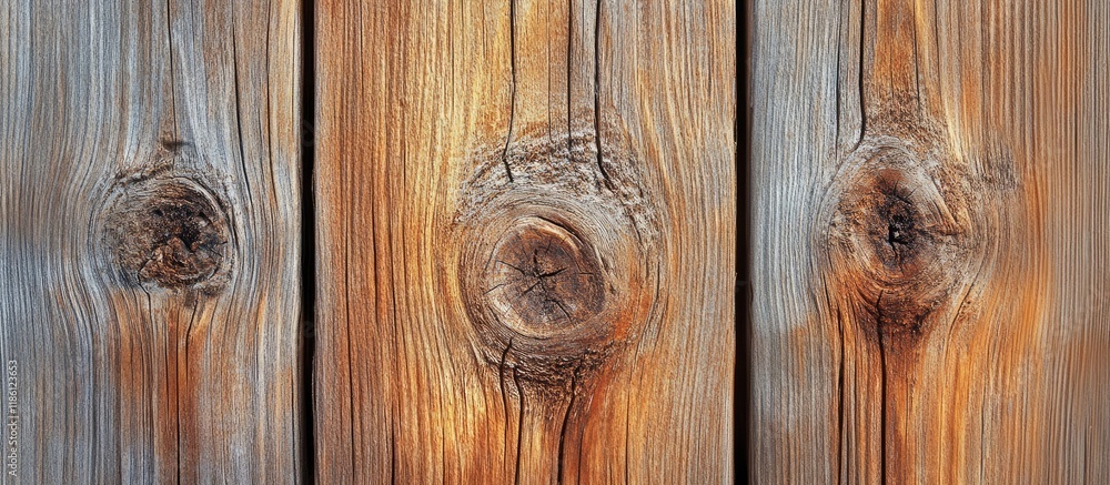 Aufkleber Old wooden backdrop Close up texture of wood featuring knots suitable for background use. with copy space image. Place for adding text or design
