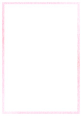White background with watercolor style frame (sakura)