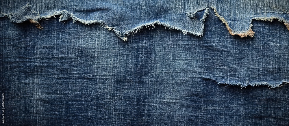Aufkleber texture of torn denim jeans. with copy space image. place for adding text or design