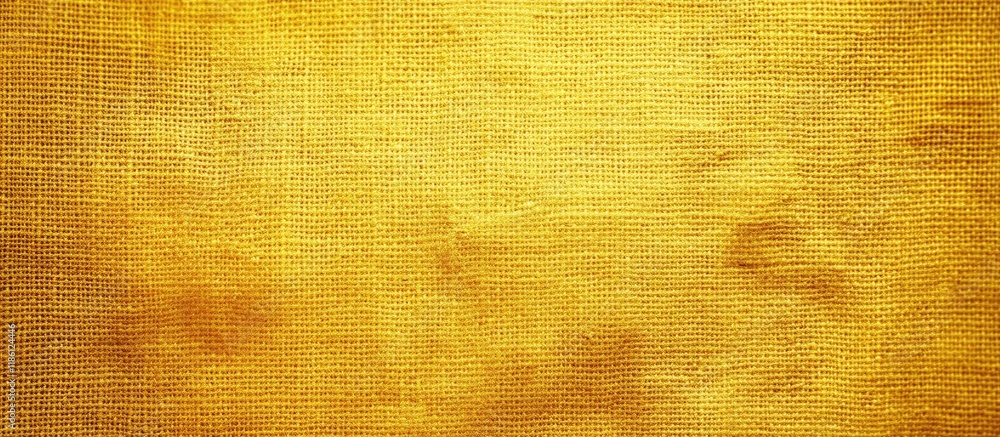 Leinwandbilder Yellow Canvas Texture Featuring Observable Details. with copy space image. Place for adding text or design