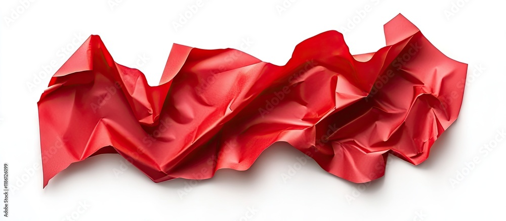 Poster red sheets of paper on a white isolated background. with copy space image. Place for adding text or design