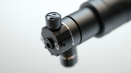 Close up of robotic joint featuring sensors and actuators, showcasing technology