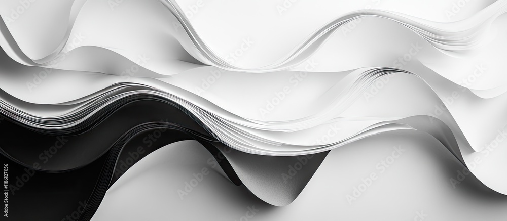 Aufkleber Abstract black and white paper texture Monochrome backdrop. with copy space image. Place for adding text or design