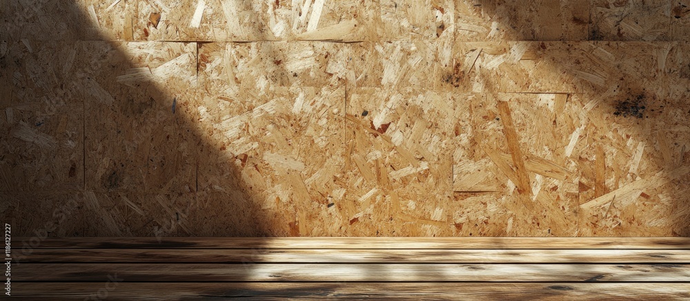 Fototapete Chipboard wall backdrop texture Wall backdrop. with copy space image. Place for adding text or design