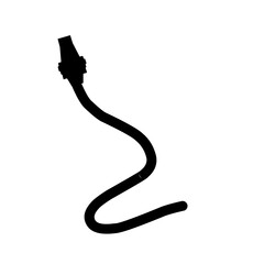 Water Spray Hose Silhouette 