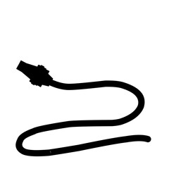 Water Spray Hose Silhouette 