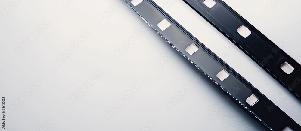 Poster Photo frame 35mm slide on a white background. with copy space image. Place for adding text or design