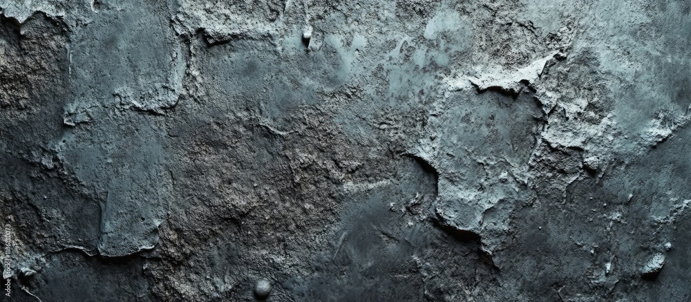 Fototapete Close up of a rough texture of an uncemented gray wall for background. with copy space image. Place for adding text or design
