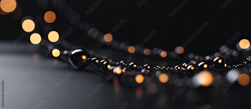 Poster beads and beads along the line. with copy space image. place for adding text or design