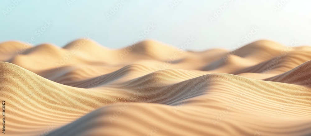 Leinwandbilder waves of sand in the desert. with copy space image. place for adding text or design