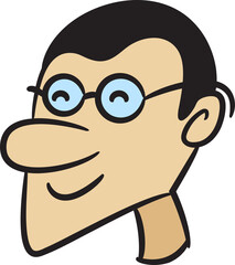 Hand Drawn Comic Face Avatar
