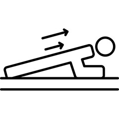 Obraz premium Plank Icon