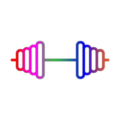 Obraz premium Barbell line gradient