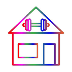 Gym Icon line gradient