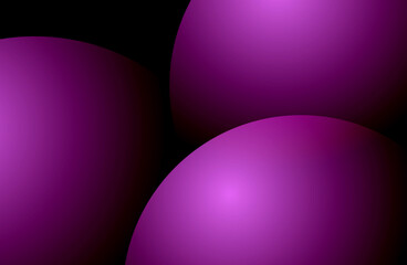 Flat set of spheres, circles and lines, vector design elements, display screens