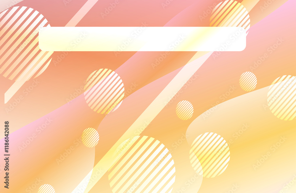 Fototapete abstract gradient background with lines and circles, perfect for creating vibrant abstract 3d wallpa