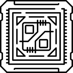 Chip Layout Icon