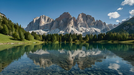 lake in the mountains