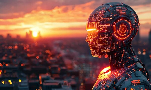 Ai generate concept. Artificial Intelligence Content Generator tool. Computer chip processor technology for AI assistant to graphic design, translate language, chat bot, generate images, write code