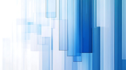 Obraz premium Abstract geometric background with blue transparent rectangles and lines