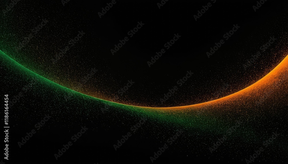 Poster 3d abstract background with flowing waves of particles 6