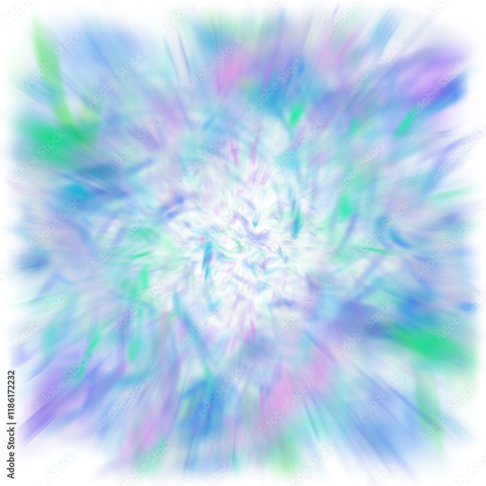 Wall mural an abstract transparent iridescent color blur design element.